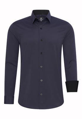 Rusty Neal Overhemd Slim Fit  Blau