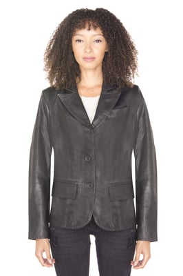 Damen-Lederblazer-Seregno