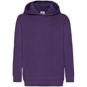 Fruit of the Loom - "Classic" Sweatshirt mit Kapuze für Kinder (Violett)