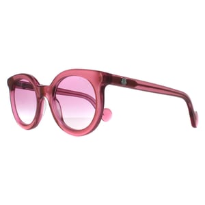 Moncler ML0015 75Z glänzend transparent fuxia rosa Farbverlauf Sonnenbrille