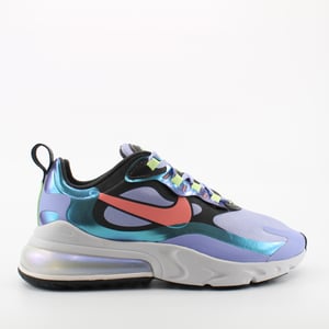 Nike Air Max 270 Reagieren Sie lila Textile Womens Schnürungstrainer Cu4818 001