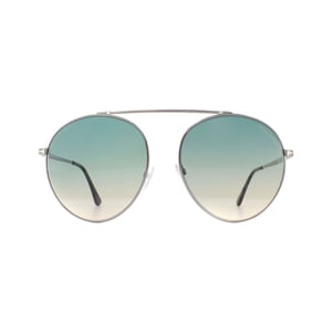 Tom Ford Sonnenbrille Simone 0571 14W Silber Grün Gelb Gradient