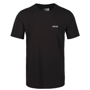 Regatta Herren Tait leichtes Active T-Shirt (Schwarz)