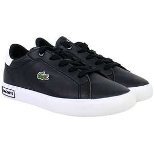 Lacoste Powercourt 0721 1 SUC Kinder Schwarz Sneakers