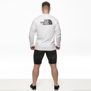 The North Face Herren Langarmshirt Easy Tee in Weiß