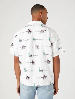 Wrangler - RESORT SHIRT WORN IN WHITE