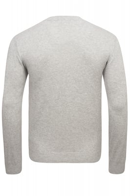 U.S. Polo Assn. V-Neck Pullover in Grau Melange
