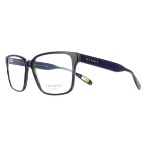 Ted Baker Rechteckige Herren Grün Schildkröte TB8198 Noble