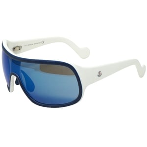 Moncler ML0048 92X 00 Weiße Sonnenbrille