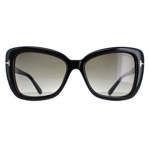 Tom Ford Square Womens Glänzend Schwarz Rauch Gradient Maeve FT1008