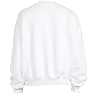 Off-White Blurr Buch über weißes Sweatshirt in Übergröße