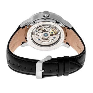 Heritor Automatische Ryder Skelettuhr mit Lederarmband