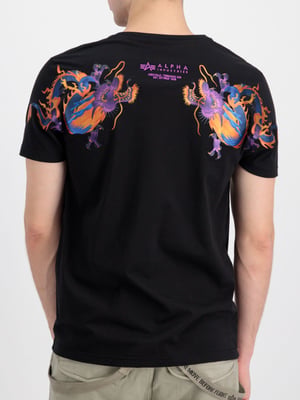 Alpha Industries Herren Dragon EMB T-Shirt in Schwarz
