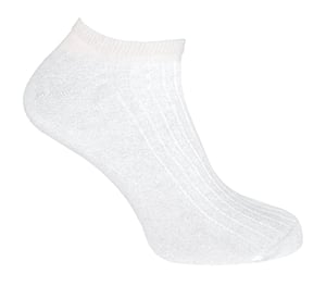 Herren 100% Baumwolle Knöchel Socken | Sock Snob | Atmungsaktive No Show Soft Invisible Trainer Socken - Weiß