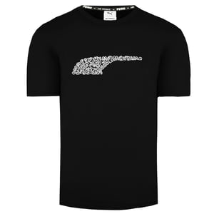 Puma x Mr. Doodle Kurzarm Crew Nackenschwarz Herren T-Shirt 530650 01
