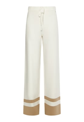 Dreimaster Strickhose Damen Wollweiss Beige