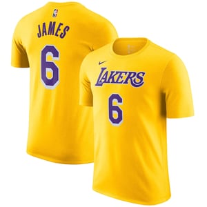 Nike NBA LA Lakers 6 James Lebron N&N Kinder-T-Shirt