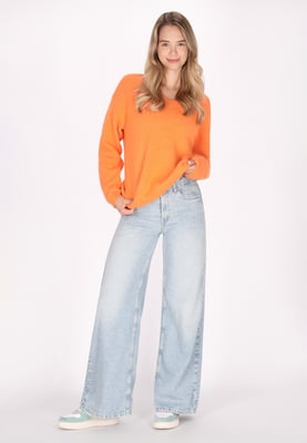 Mymo Pullover Damen orange