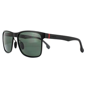Carrera Square Mens Matt Schwarz Grün Sonnenbrille