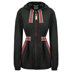 Puma x Erste Meile Langarm Reißverschluss auf schwarze Damen -Gürteljacke 519034 01