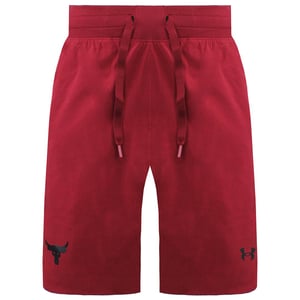 Under Armour X Project Rock Snap Mens Red Shorts