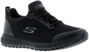 Skechers Womens Turnschuhe Squad Lace Up schwarz