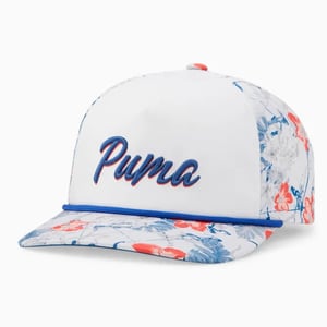 Puma P 110 FlexFit Verstellbarer Weiß/Blau -Herren -Golfkappe 023807 01