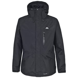 Trespass Mens Corvo Hooded Full Zip wasserdichte Jacke / Mantel