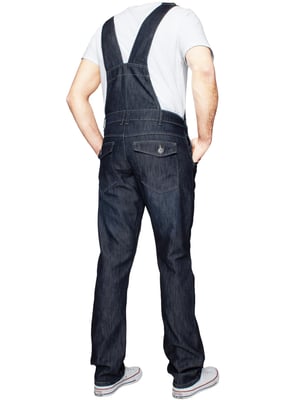 Enzo | Herren Denim Overall Latzhose - Dunkelblau