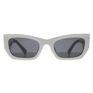 Miu Miu MU09WS 1425S0 weiÃŸ dunkelgrau Sonnenbrille