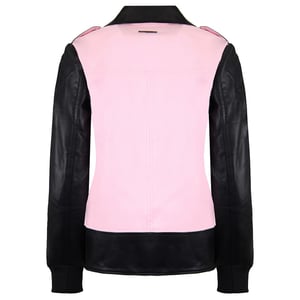 Armani Exchange Leder Womens Black/Pink Jacke
