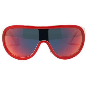 Moncler ML0047 68C 00 Weiße Sonnenbrille