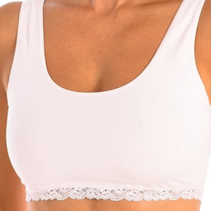 FRESH Top mit breiten Trägern und elastischem Stoff 1032348 woman