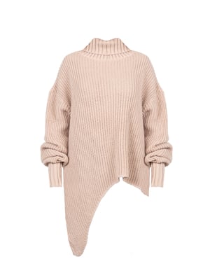 La Haine Inside Us Pullover Damski Asymetryczny Damen pink