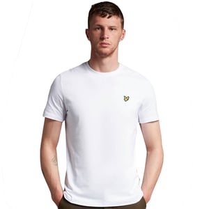 Lyle & Scott Einfarbiges T-Shirt in Weiß