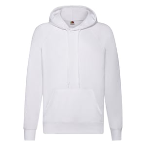 Fruit of the Loom - Sweatshirt mit Kapuze für Herren/Damen Unisex (Weiß)