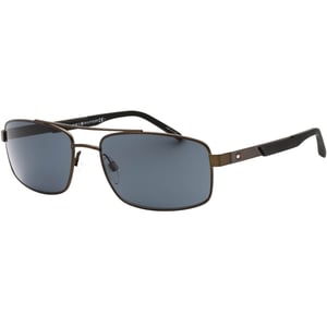 Tommy Hiliger Sonnenbrille mit grauen Glasern und dunklem Rutheniumschwarz