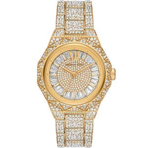 Michael Kors MK7398 Raquel Pave Gold-Ton Damenuhr