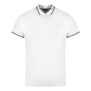 Cavalli Class Zwillings-Tipp-Kragen Weißes Poloshirt