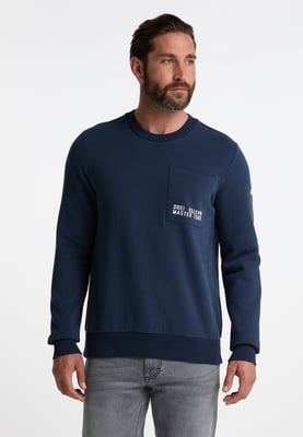 Dreimaster Sweatshirt Herren Dunkelmarine