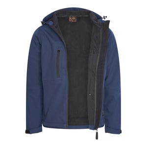 Softshell Hood Jacket Navy von Cappuccino Italia in der farbe Blau und in größe L.