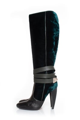 Samtstrap-Boots