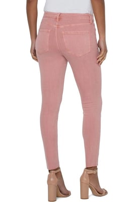 Abby-Jeans mit knöchellangem, knöchellangem Saum in Rose Blush