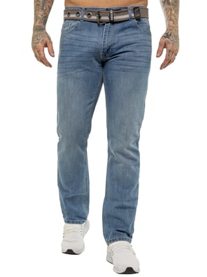 Enzo | Herren-Denimjeans mit geradem Bein