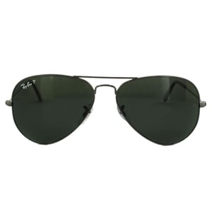 Lunettes de soleil Ray-Ban Aviator 3025 Gunmetal vert polarisé 004/58