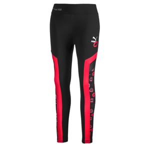 Puma x Maybelline Leggings geklebt grafisch schwarz eng 596644 51