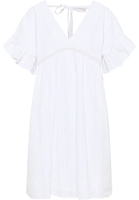 Dreimaster Kleid Damen Weiss