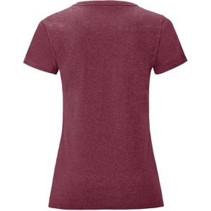 Fruit Of The Loom Womens/Ladies Iconic T-Shirt (Heather Burgundy)