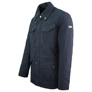 Hackett London Fenton Mens Navy Mantel