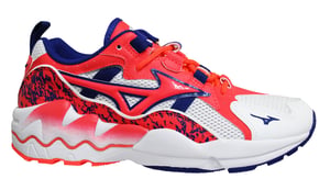 Mizuno Sport Style Wave Rider 1 Weiße/rote Trainer - Herren
